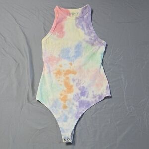 Abercrombie & Fitch Sz Med Multicolor Tie-Dye Bodysuit